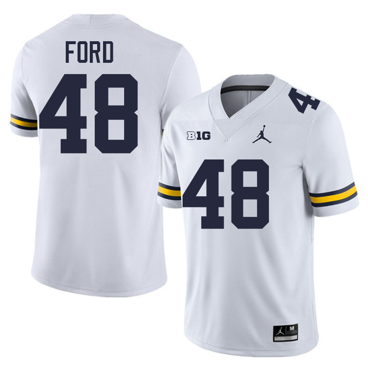 Gerald Ford Michigan Jersey,Michigan Wolverines #48 Gerald Ford Jersey Youth-White